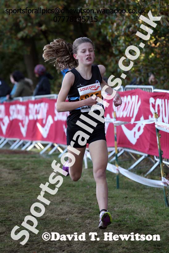 Girls under-15s, 2016 National Cross Country Relays, Berry Hill Park, Mansfield. Photo: David T. Hewitson/Sports for All Pics
